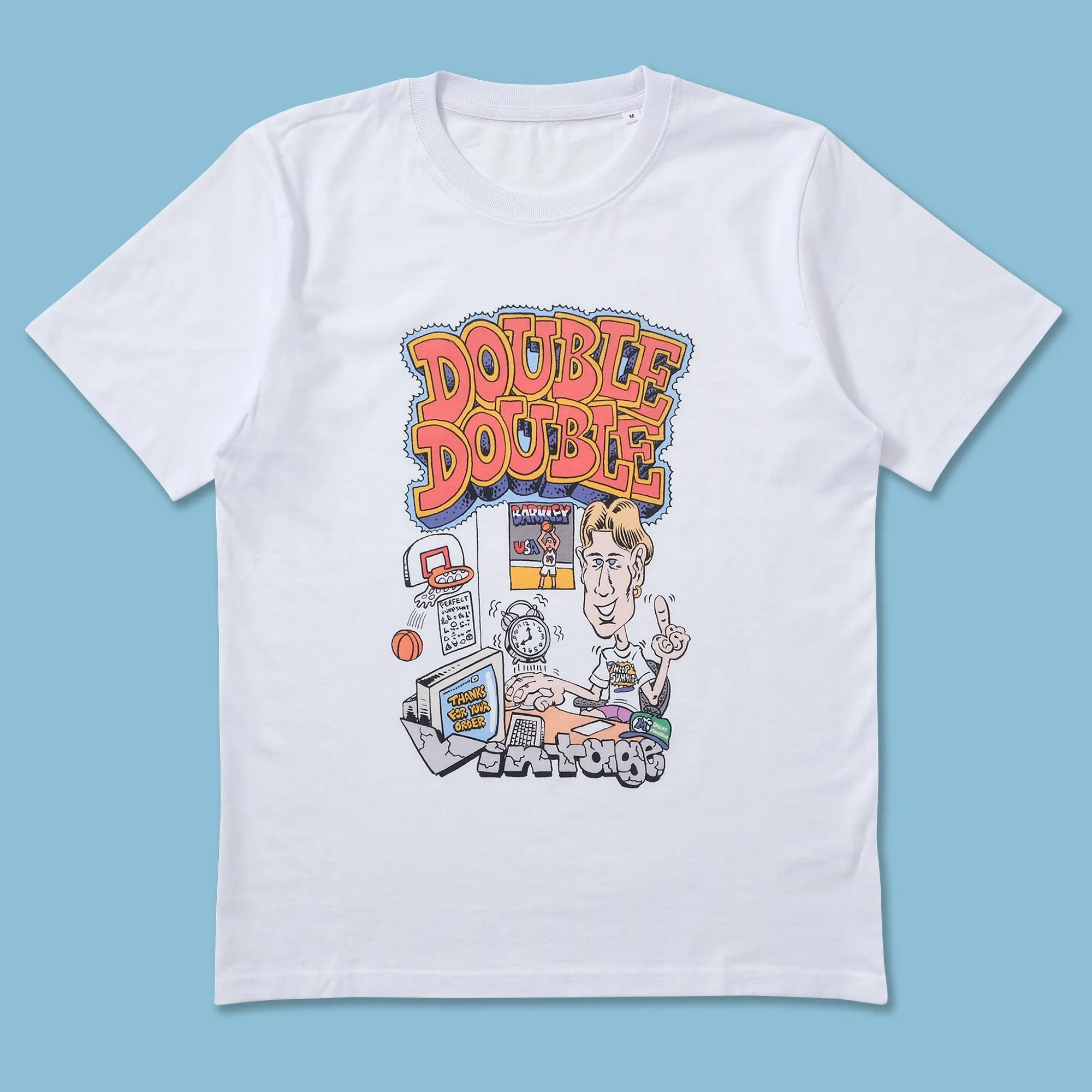 Double Double Anniversary T-Shirt contrast Trendy Tops