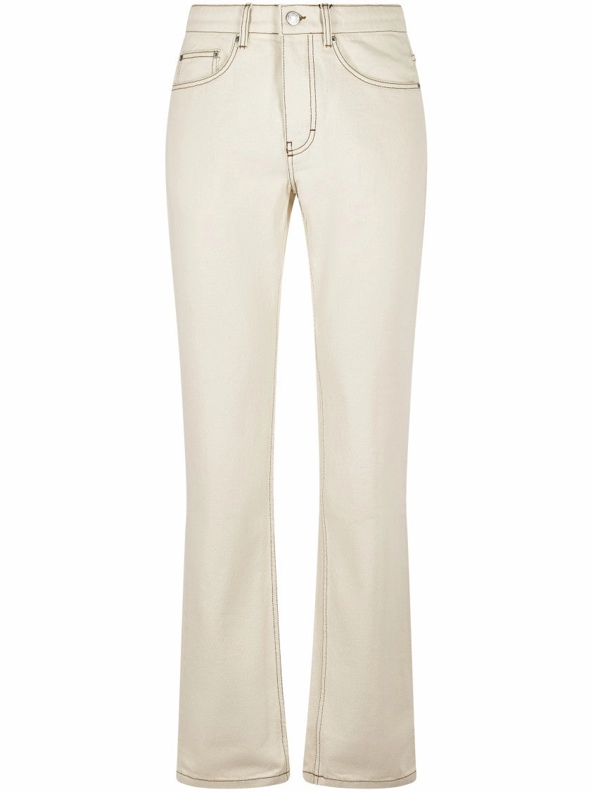 Wearable Piece Flared Leg Denim Jeans