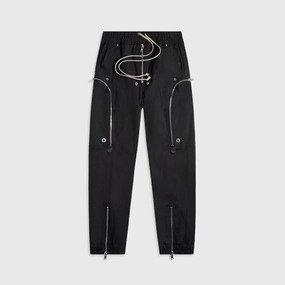 Rick Owens Bauhaus Cargo - Black Effortless Look Soft Fabric