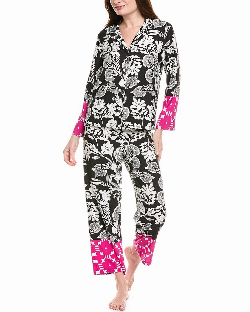 Relaxed Armhole Cut Natori 2pc Botanica Pajama Set