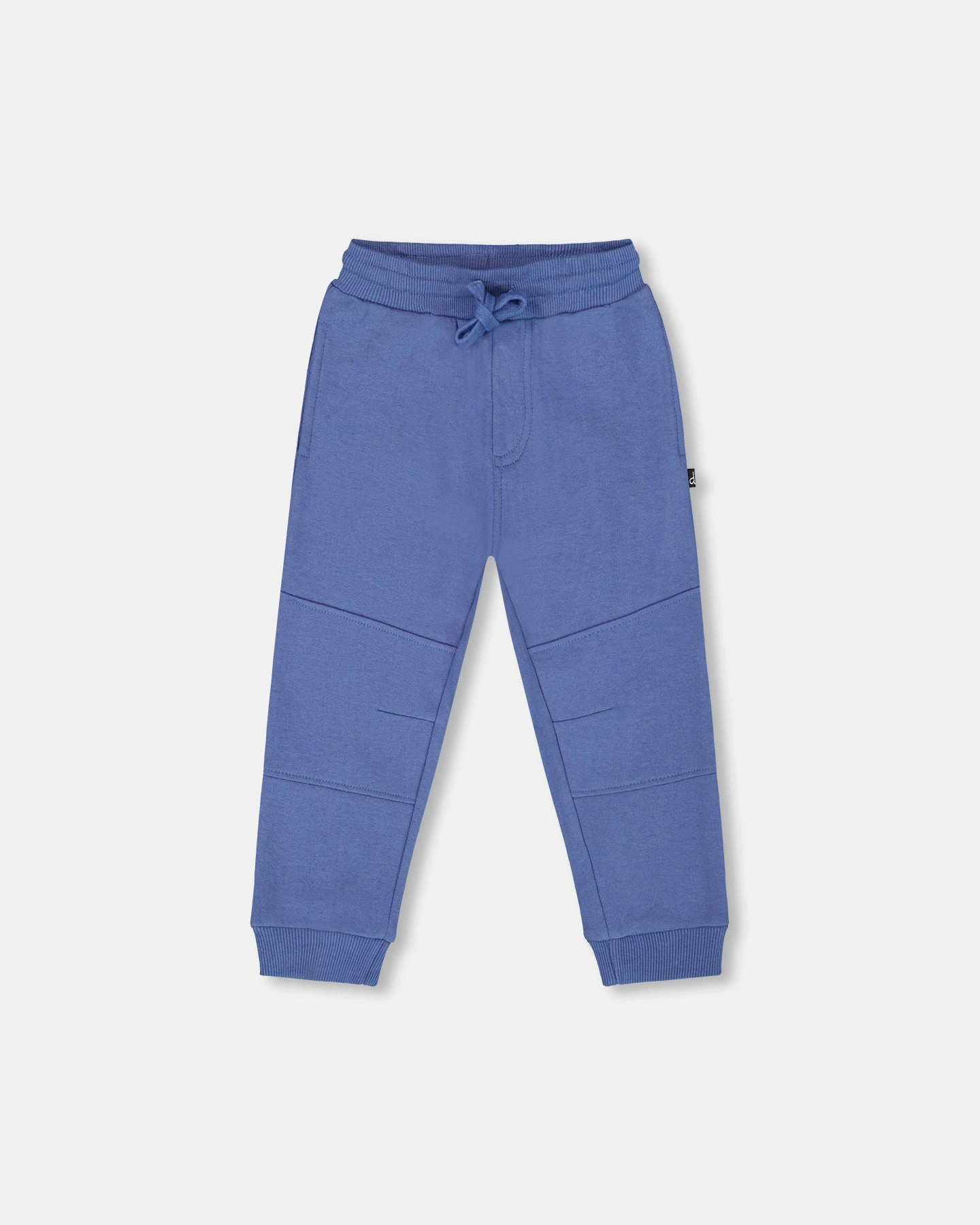 Cozy and Soft Fleece Sweatpants with Articulated Knees Blue