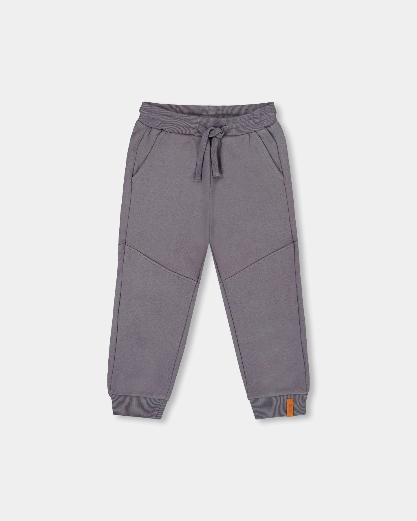 Soft Material Bold Design Fleece Sweatpants with Pockets Dark Gray