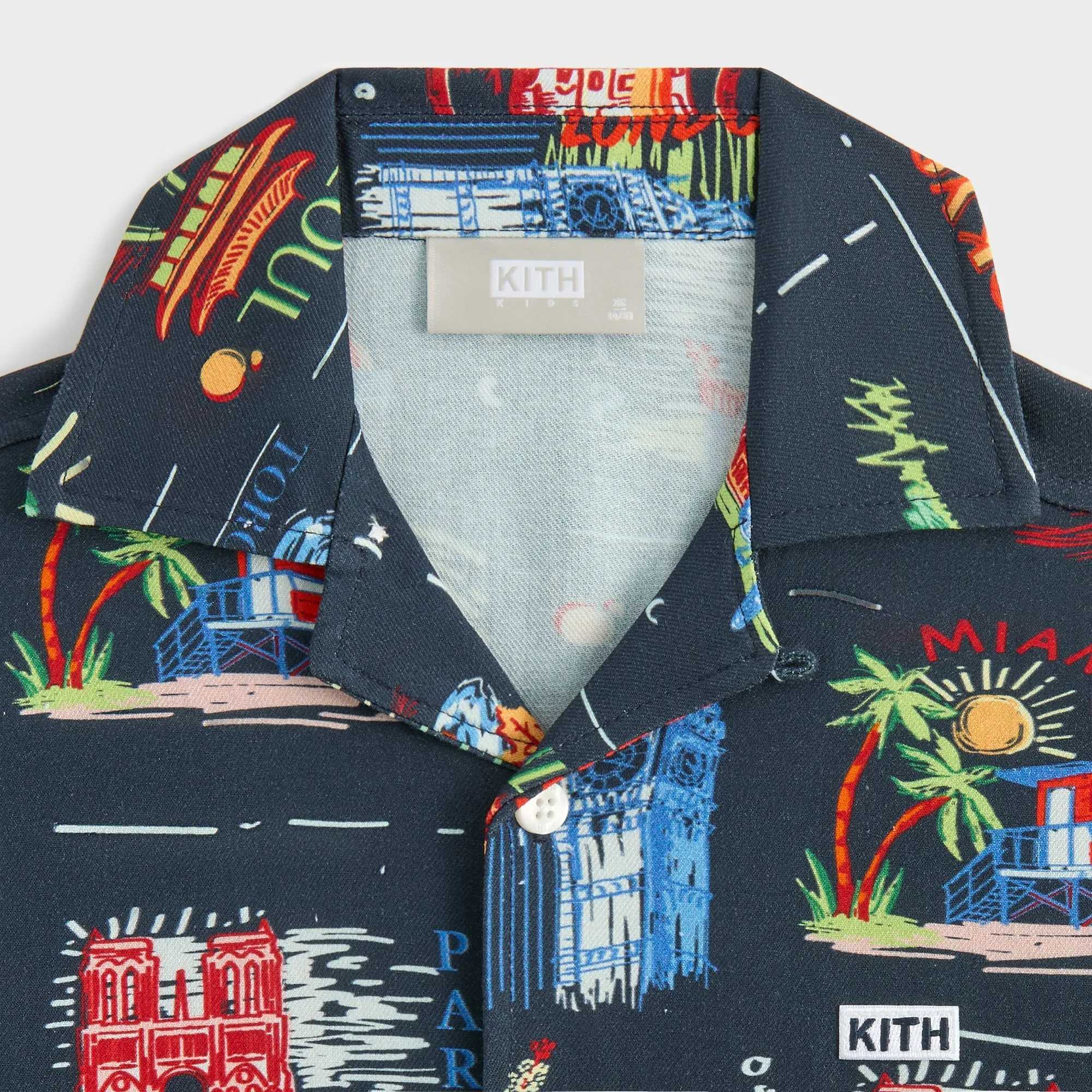 Kith Kids Souvenir Stamp Thompson Camp Shirt - Nocturnal Functional Wear