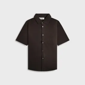 Our Legacy Analog Shirt - Deep Brown Super Mall Piquet Bold Statement