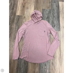 Pocket Reinforcement Ultra Soft Texture Athletic Sweatshirt Hoodie By Marsh Wear In Pink, Size: S