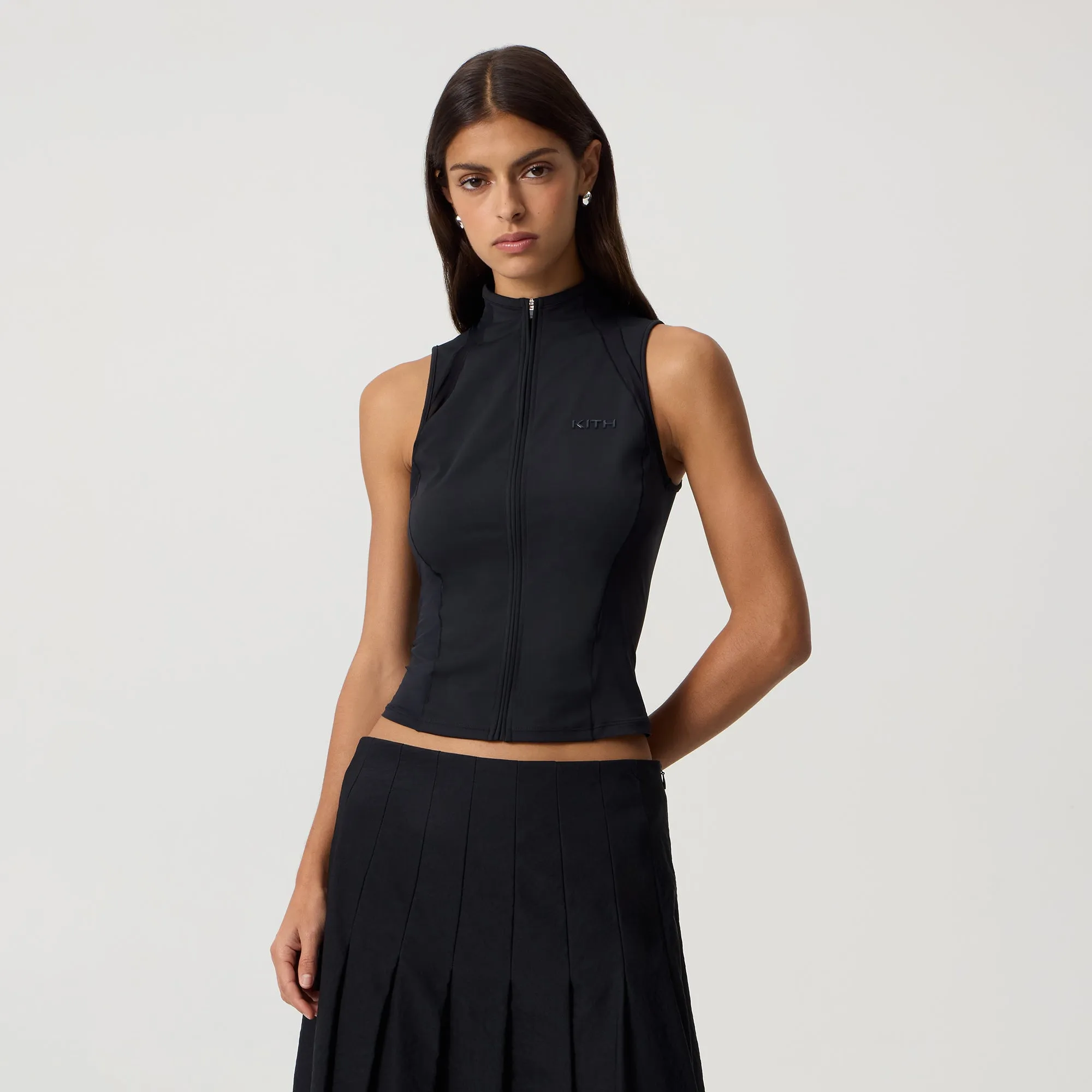 seaborne Kith Women Miyo Active Panelled Tank - Black