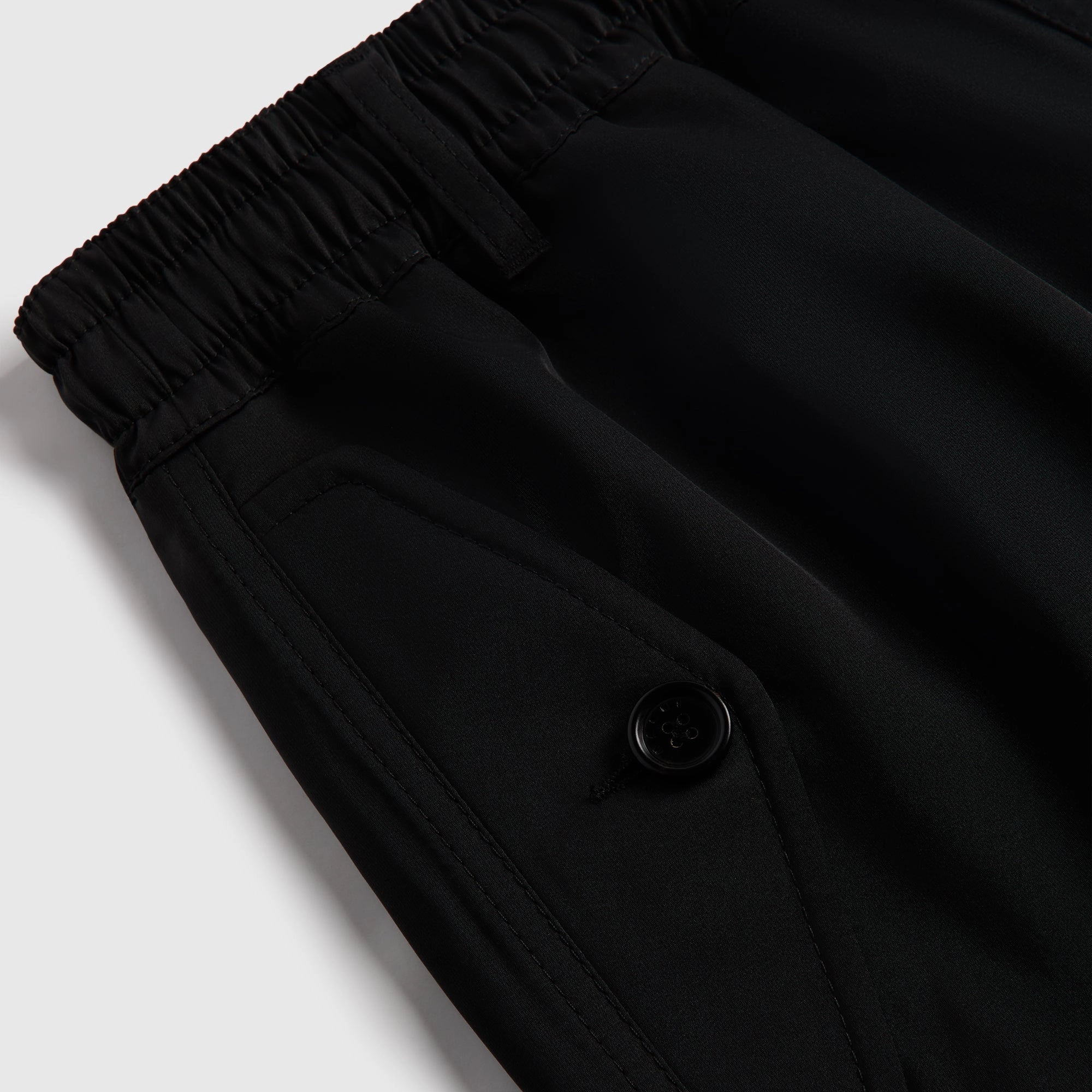 Stretchable Fabric Marni Taffeta Drawstring Cargo Workwear Gabardine Pant - Black
