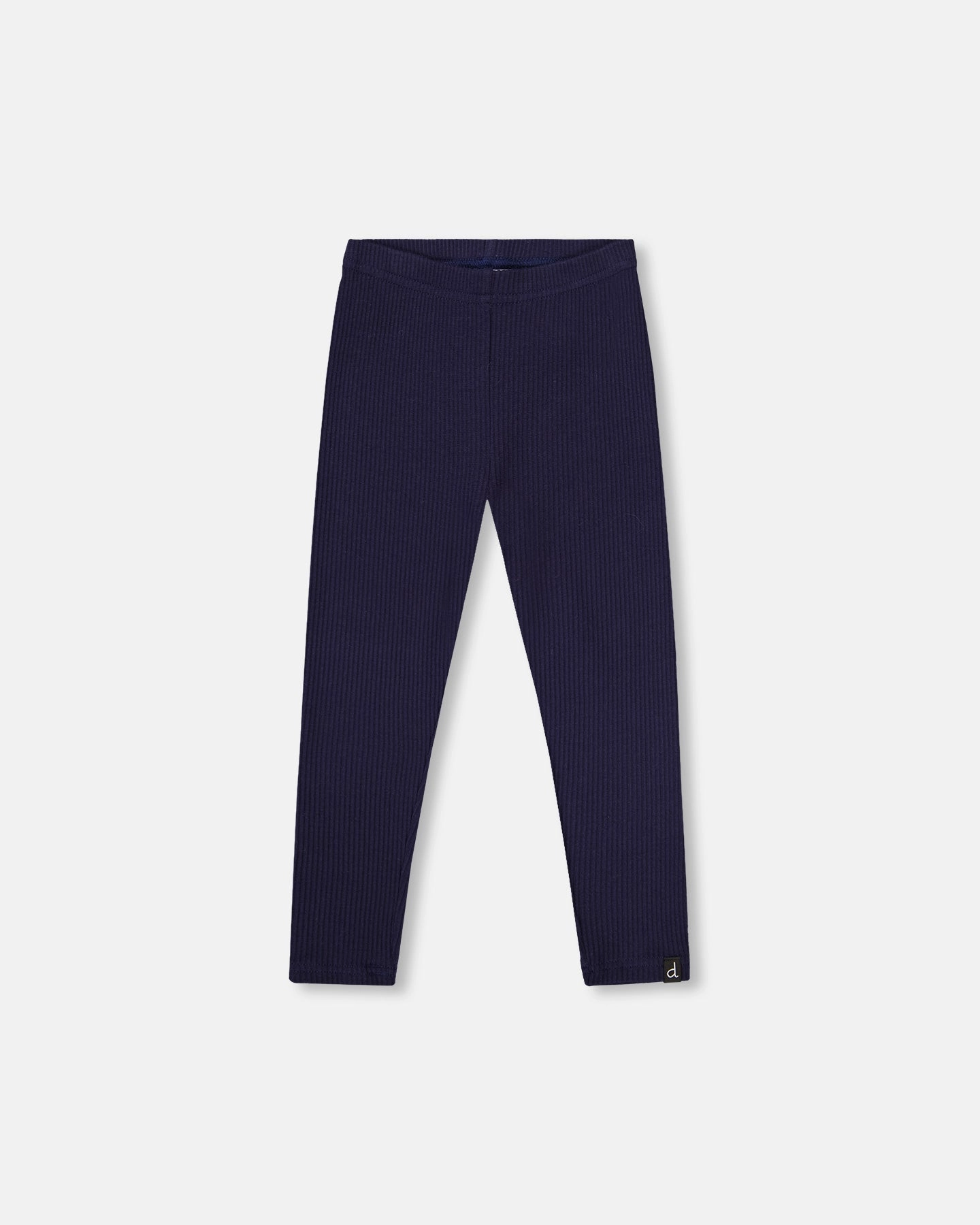 Ribbed Leggings Navy Blue Comfy Stretch