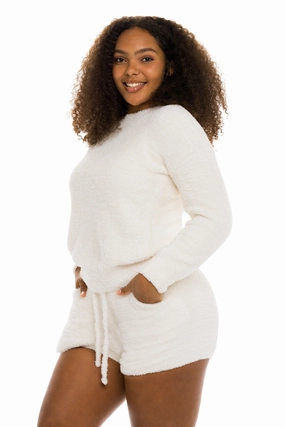 Soft Fabric TemperatureRegulating Fabric Unwind Short Ivory