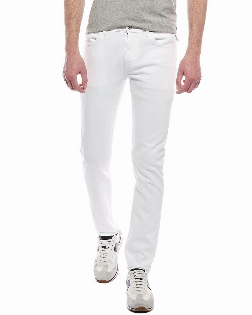 7 For All Mankind Slimmy Tapered White Modern Slim Jean Spring Mood Affordable