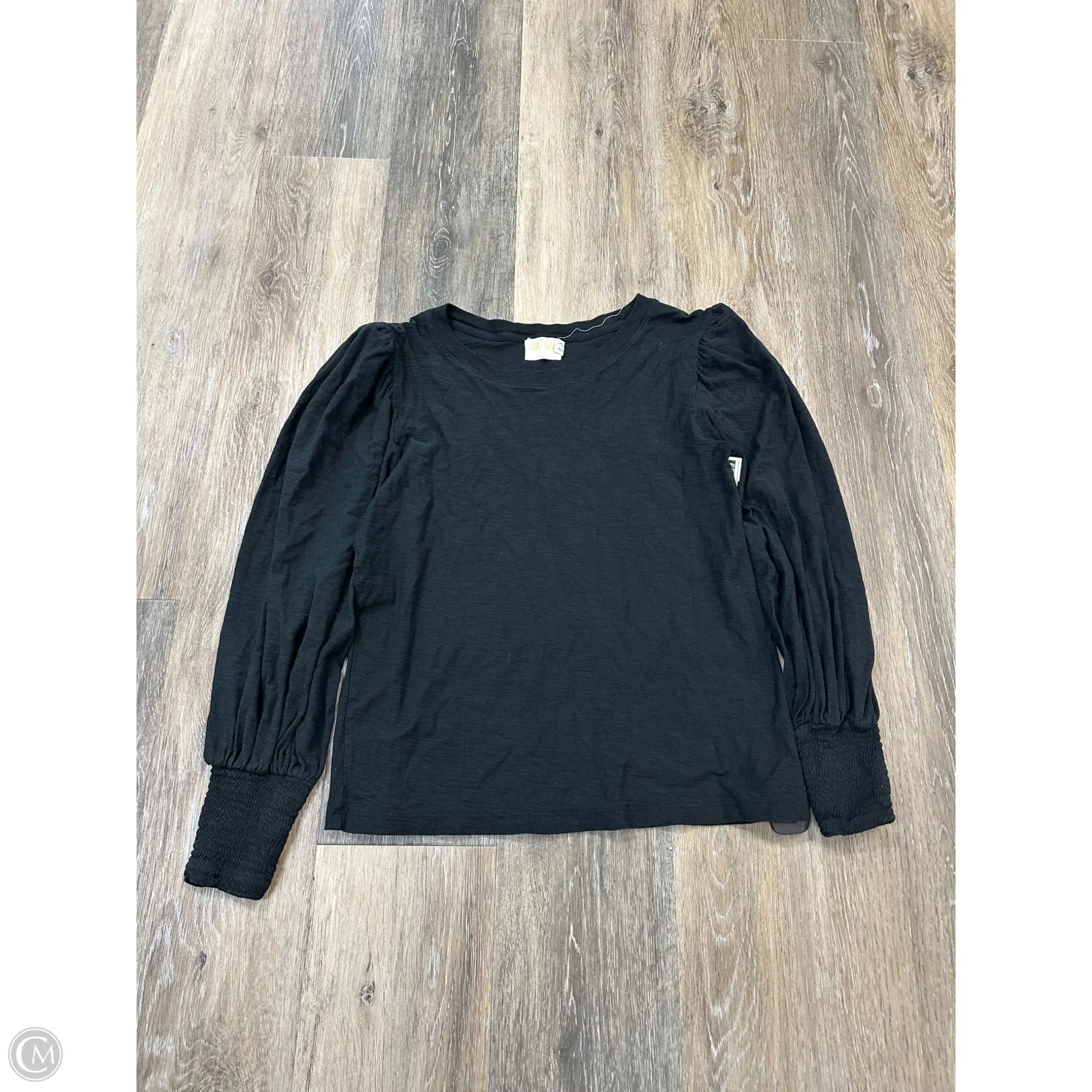 Antibacterial Top Long Sleeve By Nation Ltd In Black, Size: M