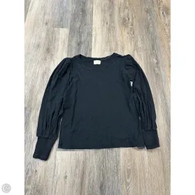 Antibacterial Top Long Sleeve By Nation Ltd In Black, Size: M