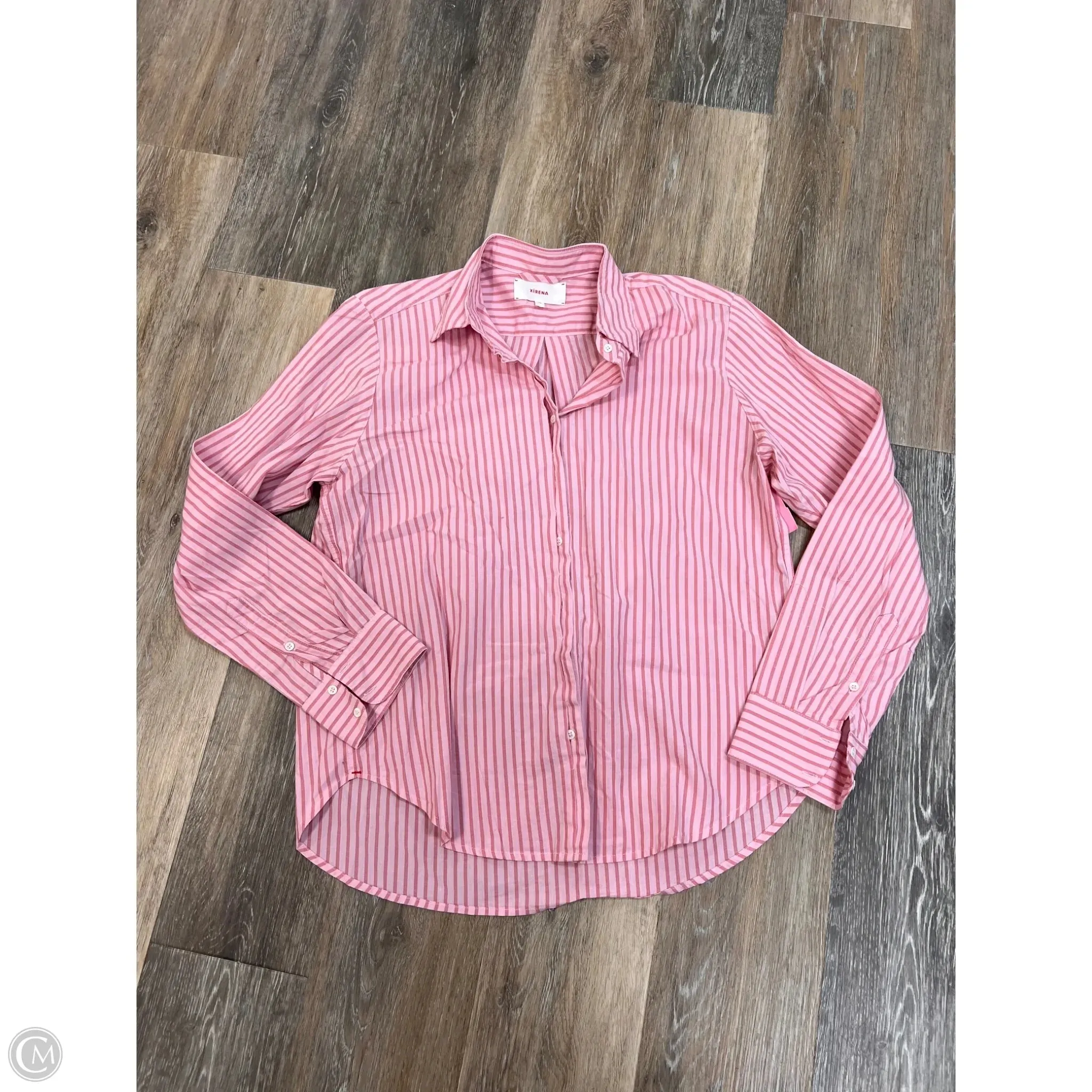 ButtonlessClosure Sustainable Manufacturing Process Blouse Long Sleeve By Xirena In Pink, Size: Xs