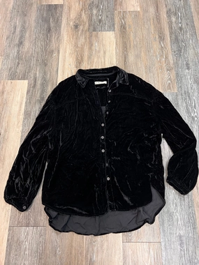 Blouse Long Sleeve By We The Free In Black, Size: S Multipurpose Layering Piece Low Profile Zipper Closure