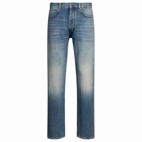 Stretch Recovery Youth Style Weekend Style Rainy Day Regular-fit jeans in mid-blue stonewashed denim