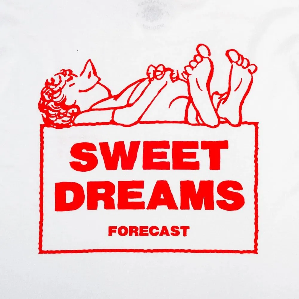 Low Impact Dye Outdoor Adventure Forecast Sweet Dreams T-Shirt - White