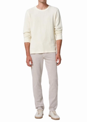 Gage Stretch Twill Pans In Gris Quick Wash