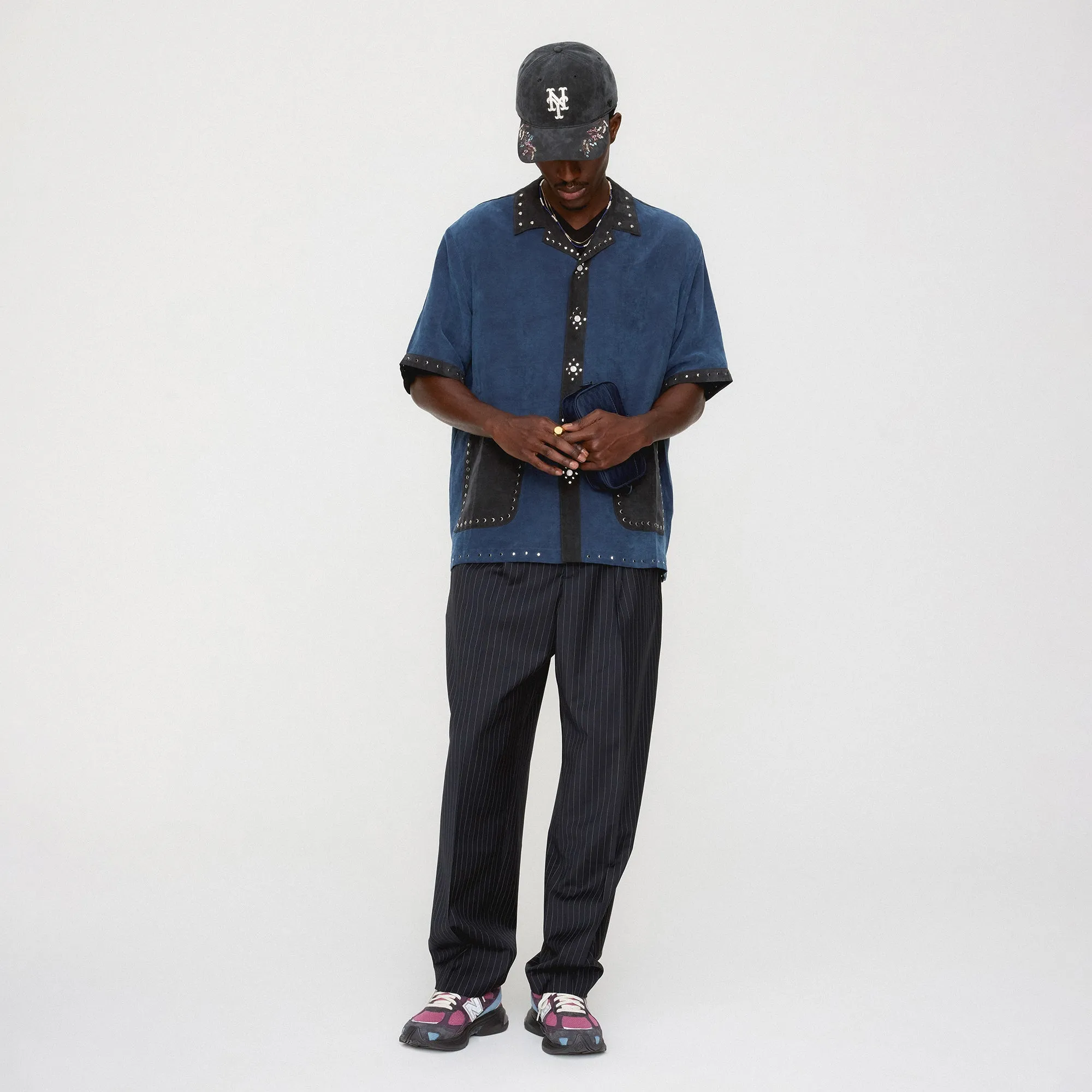 &Kin Sawyer Short Sleeve Camp Collar Shirt - Nocturnal Winter Essentials