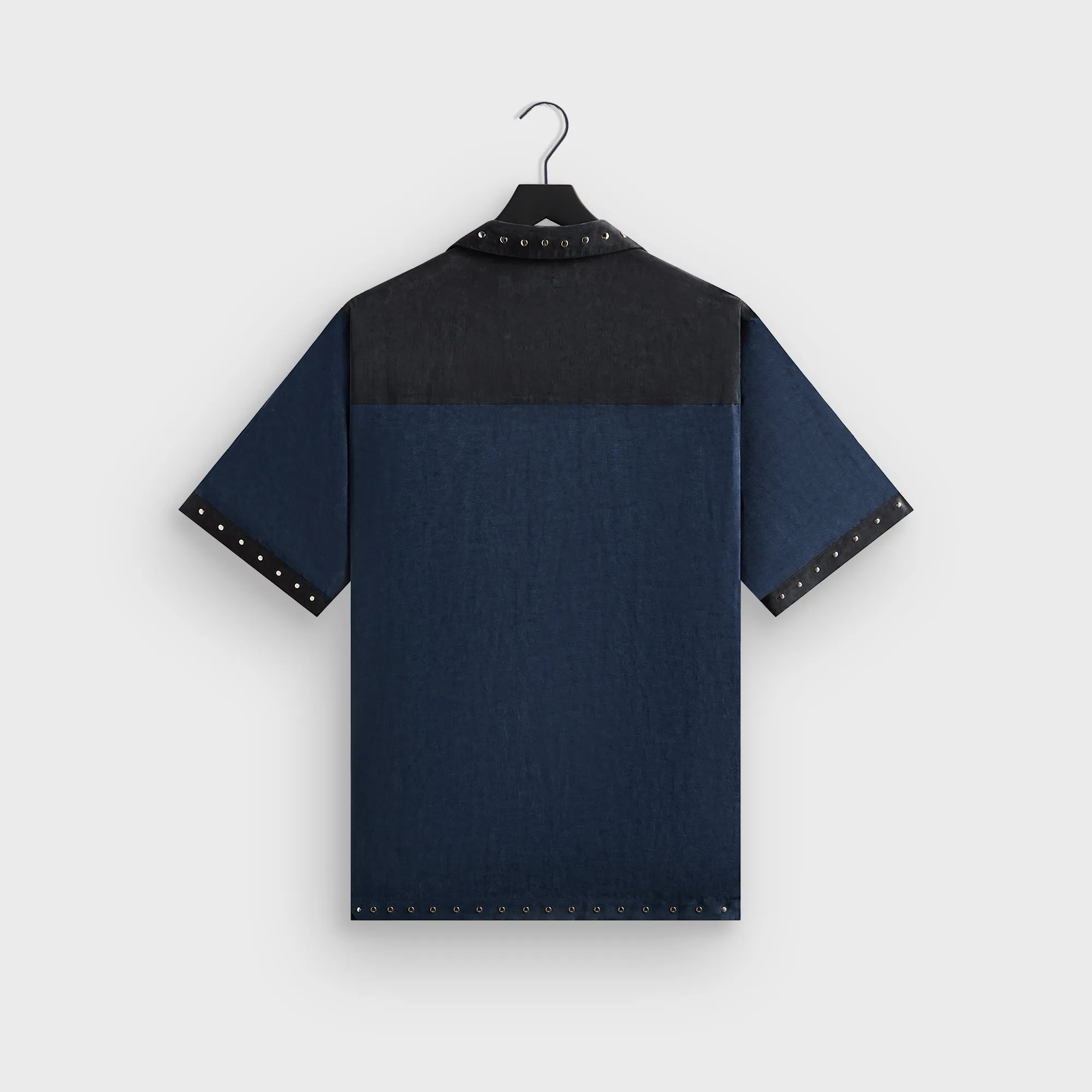 &Kin Sawyer Short Sleeve Camp Collar Shirt - Nocturnal Button front