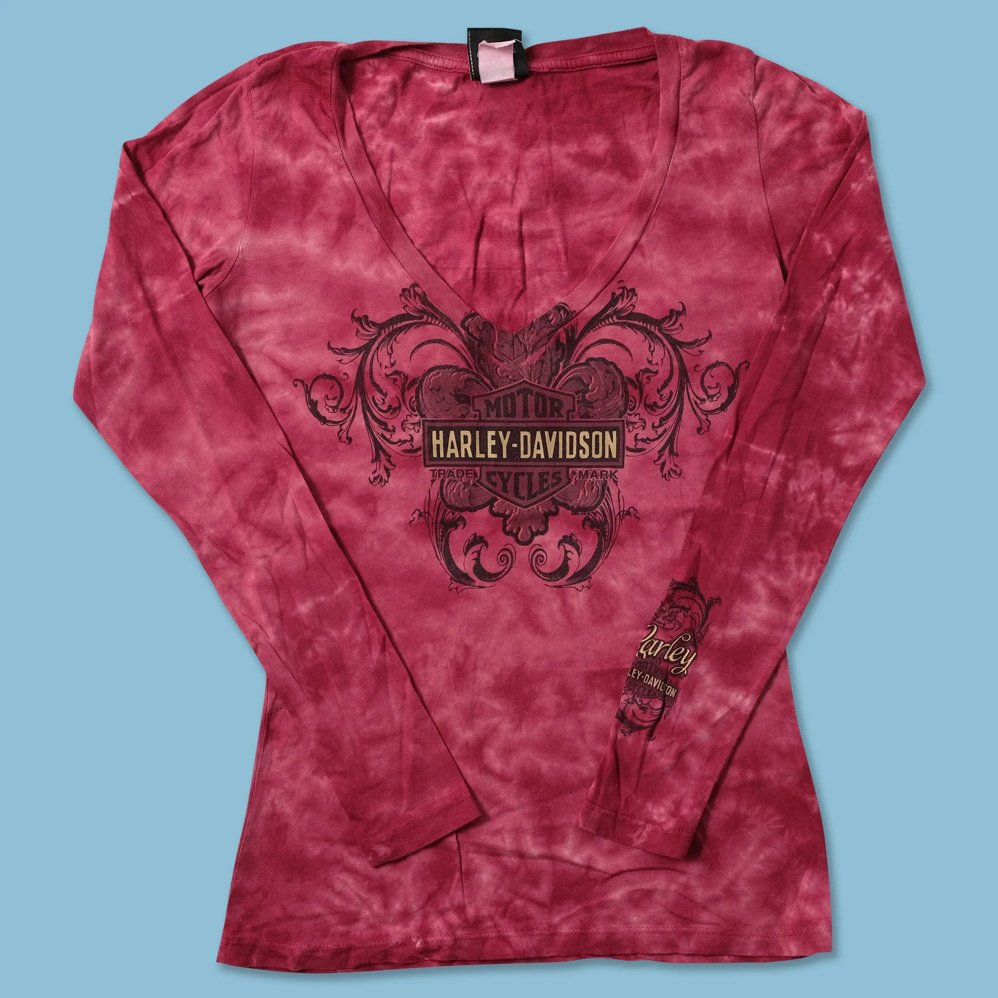 Women's Y2K Harley Davidson Longsleeve Medium Urban Trend Look Sleep