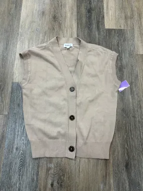 LatticeKnit Sweater Short Sleeve By Evereve In Beige, Size: Xs