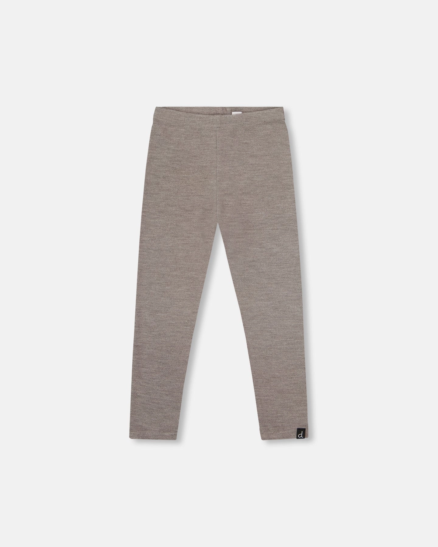 Super Soft Ribbed Leggings Heather Gray Core Cut AdjustableDrawstring