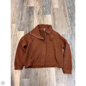Sweatshirt Collar By Calia In Brown, Size: M Double Needle Hemming