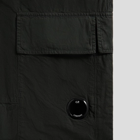 Chilly Day Layers Anti Pilling Finish C.P. Company Microreps Cargo Pant - Peached Black