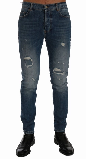 Frankie Morello Svelte Italian  - Slim Fit  Men's Jeans Light Comfort Weekend Style