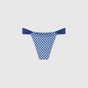 Sporty Style Frankies Bikinis Beckett Bottom - Starry Gingham Print