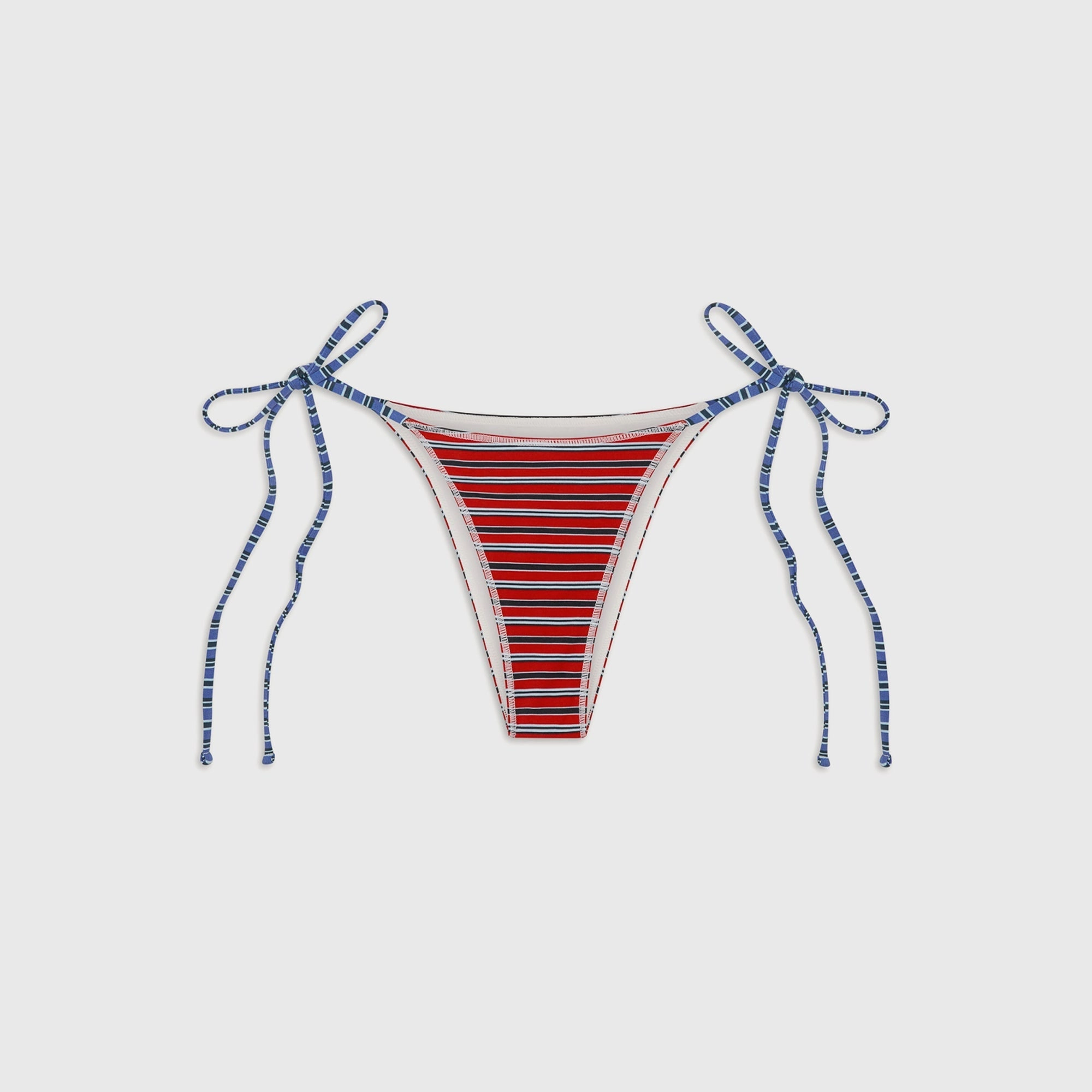 Saltwater Resilient Frankies Bikinis Mackenzie Cotton Bottom - Red Summer Stripe