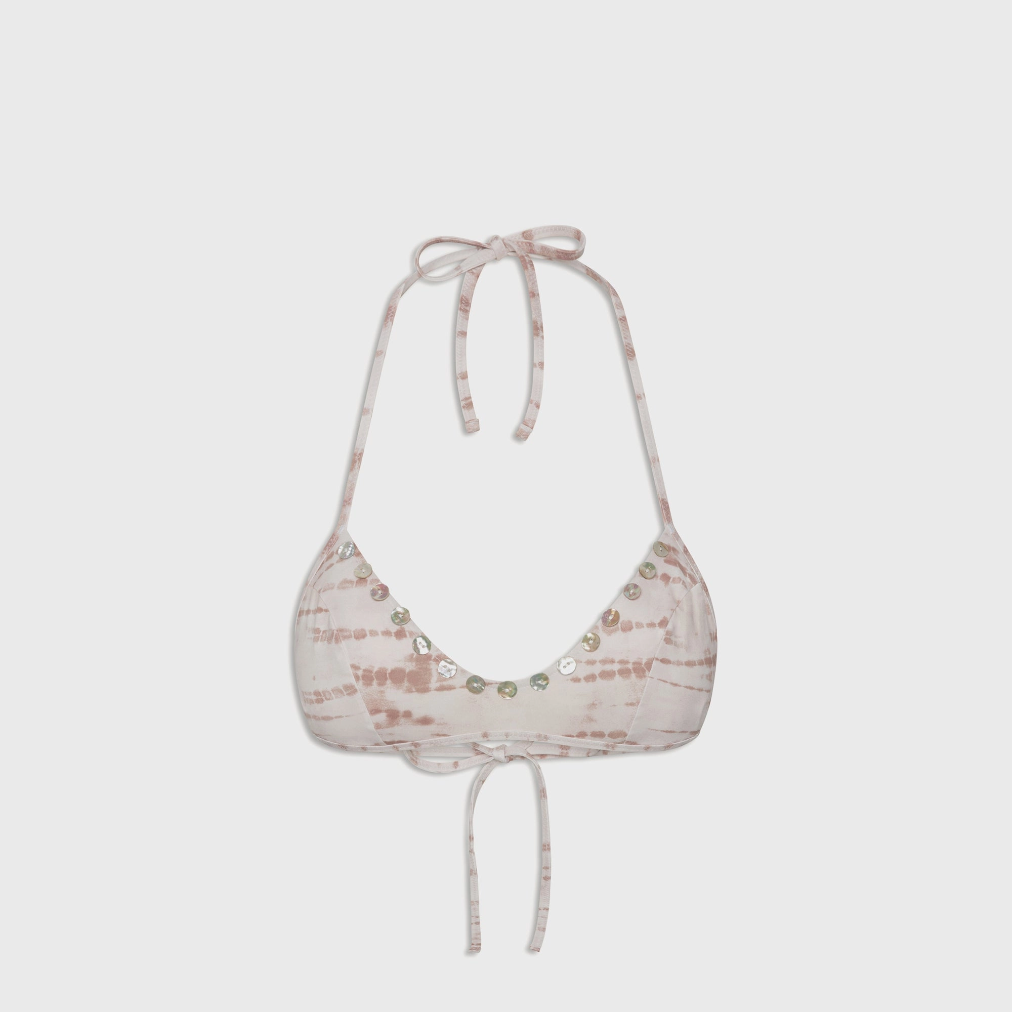 Beach Retreat Snag Resistant Fabric Frankies Bikinis Micah Top - Sand Drift