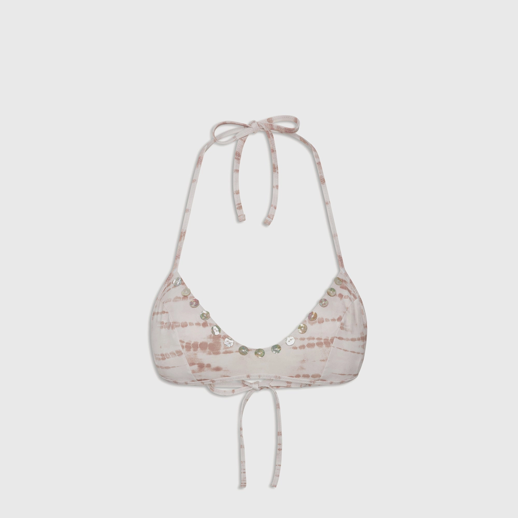 hypoallergenic material Sleek-Lines Frankies Bikinis Micah Top - Sand Drift