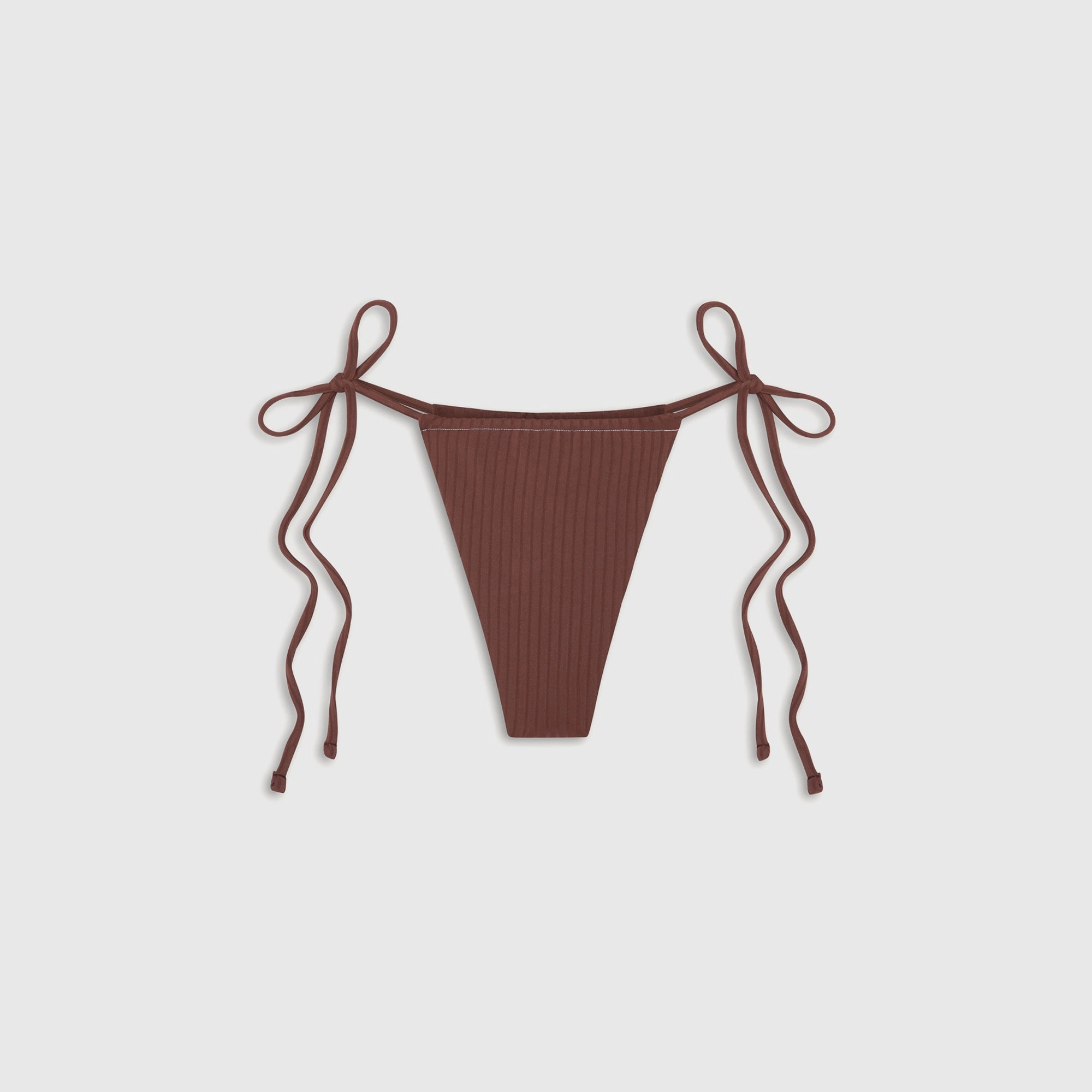 Frankies Bikinis Tia Ribbed Bottom - Brown Sugar Casual Style