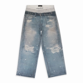 Bold Casual Friday Outfit Vibe BLUE TROMPE-L'?IL DENIM JEANS