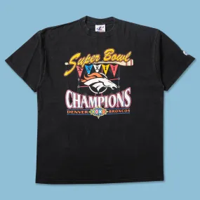 1998 Denver Broncos Super Bowl T-Shirt XLarge Minimalistic Wear Yoga class