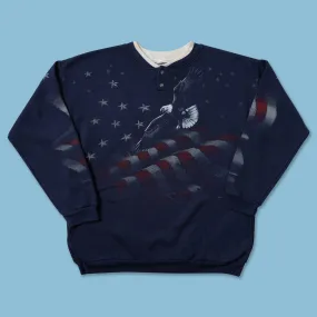 Vintage USA Eagle Sweater XLarge Functional Features Lightweight Comfort