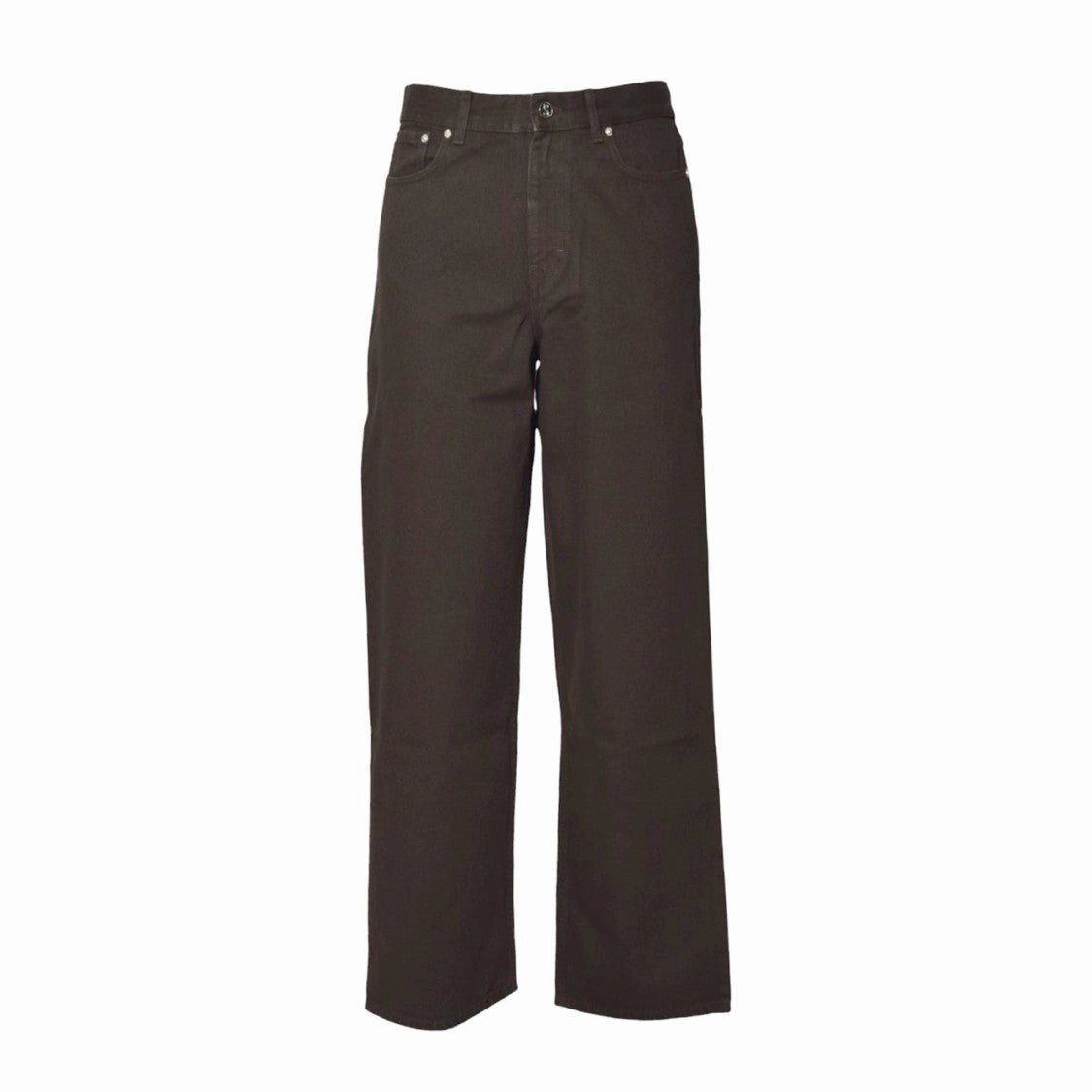 Wide Cut Jeans In Brown Cotton S??fr Spring Mood Bold