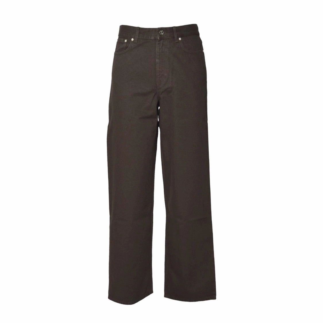 Outfit Staple Wide Cut Jeans In Brown Cotton S??fr