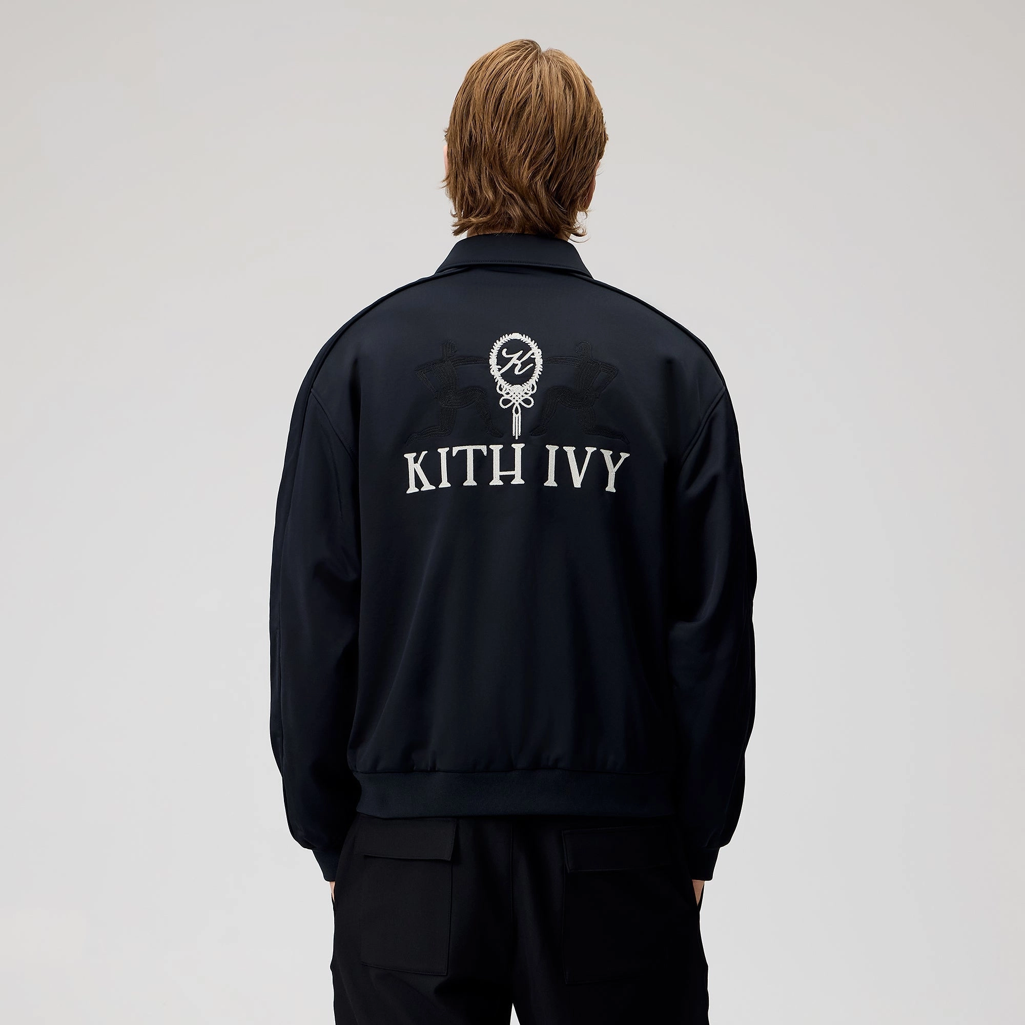 Anti Static Finish Timeless Fit Style Kith Ivy Tricot Souvenir Jacket - Black