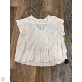 Top Short Sleeve By Anthropologie In White, Size: M ThermalInsulation OdorControl Technology