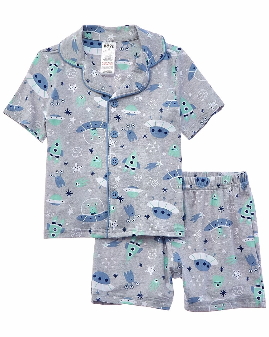 Only Boys 2pc Sleepy Time Pajama Short Set Thermal Regulating Material