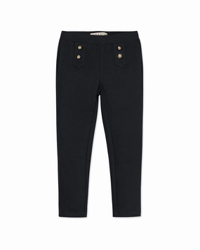 Hope & Henry Button Placket Ponte Pant Office Appropriate Trendy Design