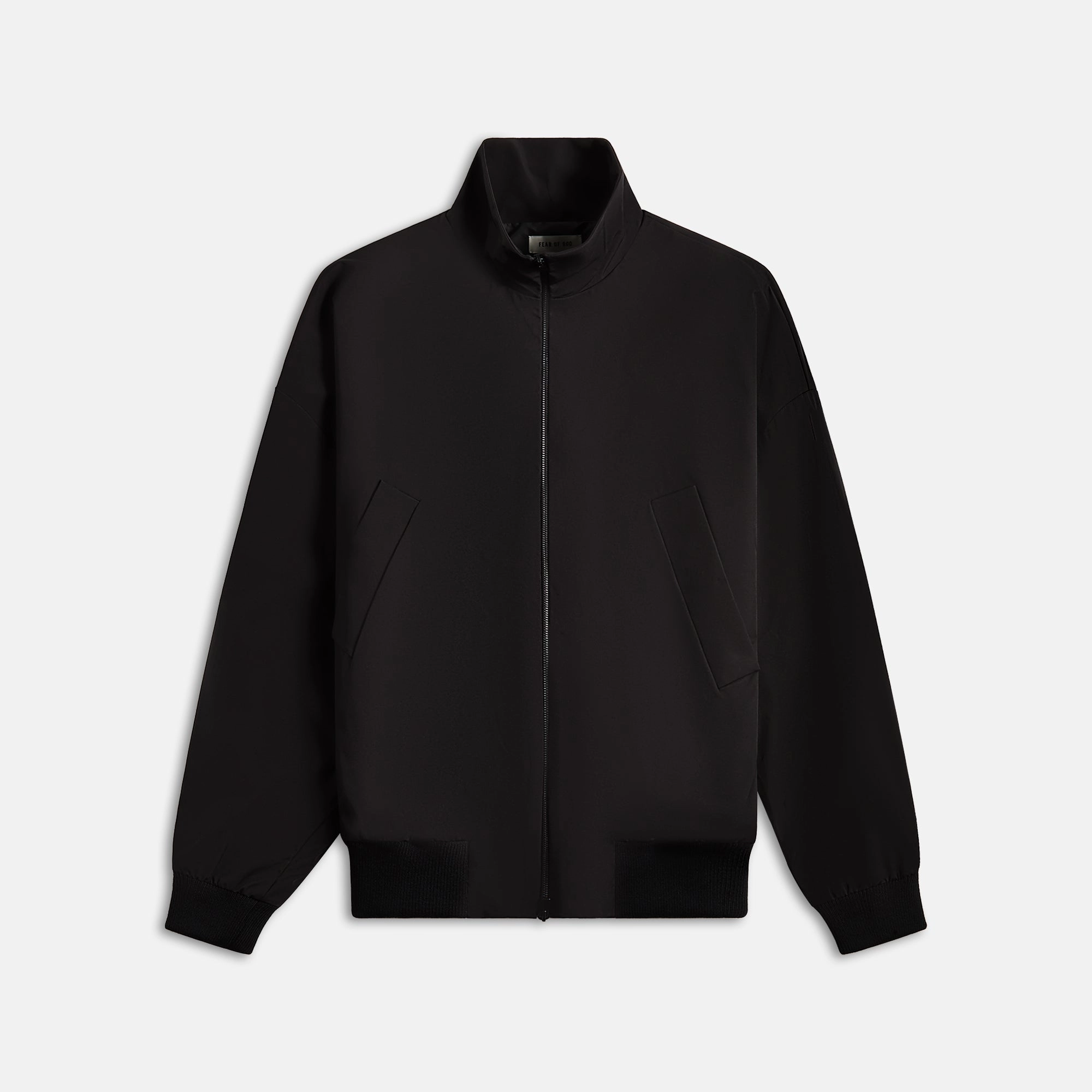 Fear of God High Neck Track Jacket - Black Reflective accents
