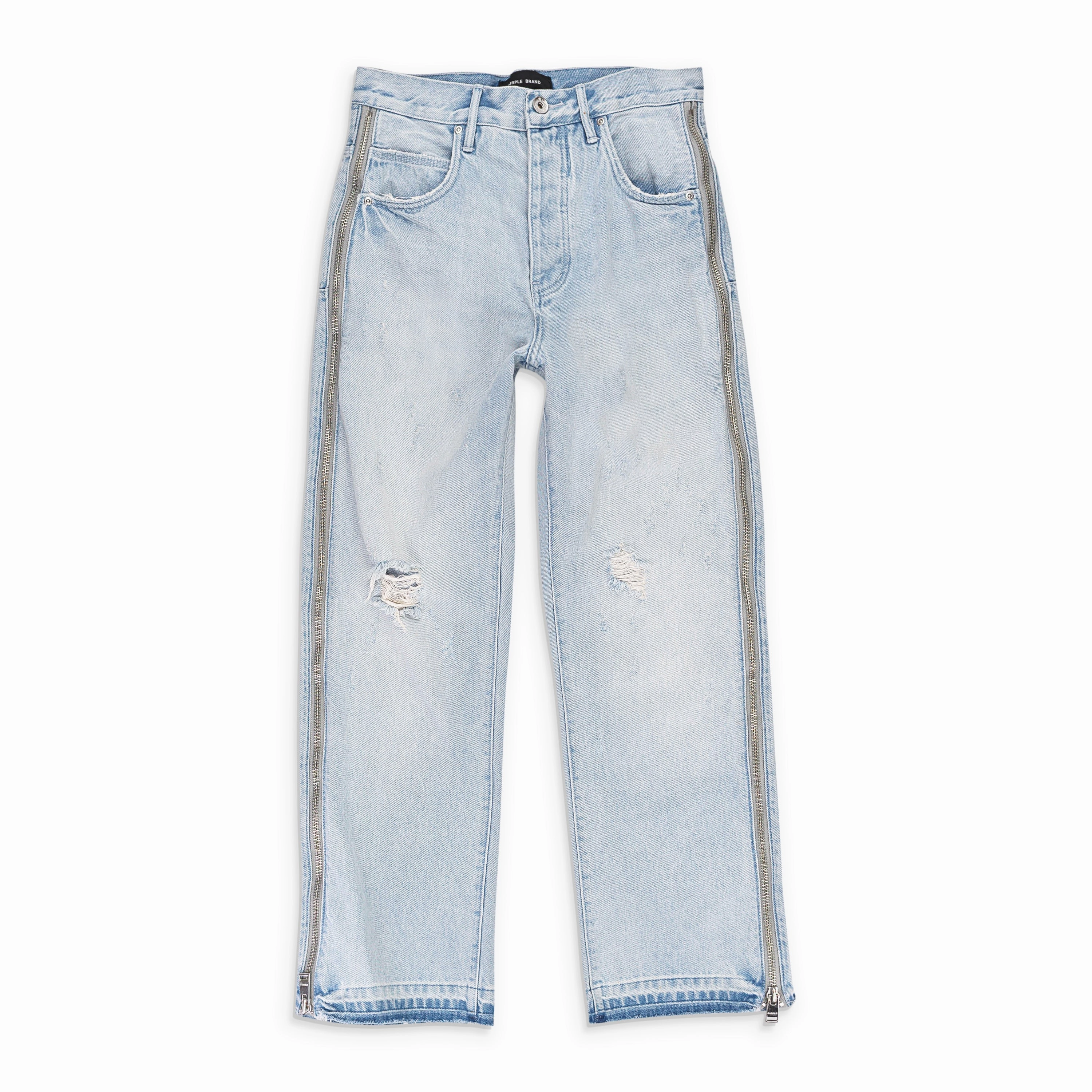 FULL SIDE ZIP LIGHT Indigo SKINNY JEANS Easy Routine