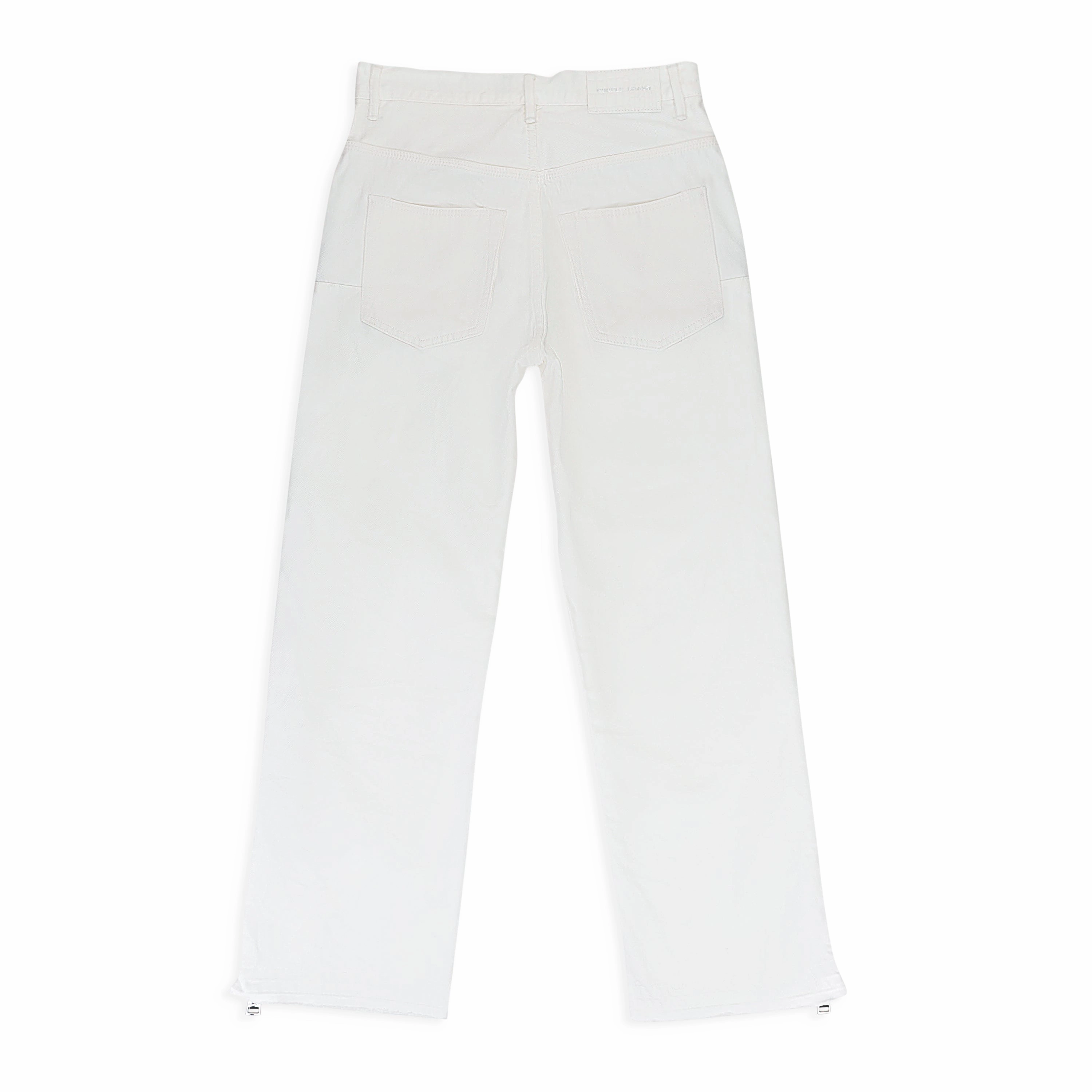 FULL SIDE ZIP WHITE SKINNY JEANS Comfortable Style