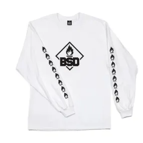 Casual Must-Have anniversary BSD Roastin Long Sleeve T-shirt - White