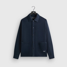 Convertible Features Thermal regulation Kith Terry Boxy Collared Overshirt - Nocturnal