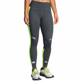 Brooks | Women's Run Visible Thermal Tight - Asphalt sci-fi