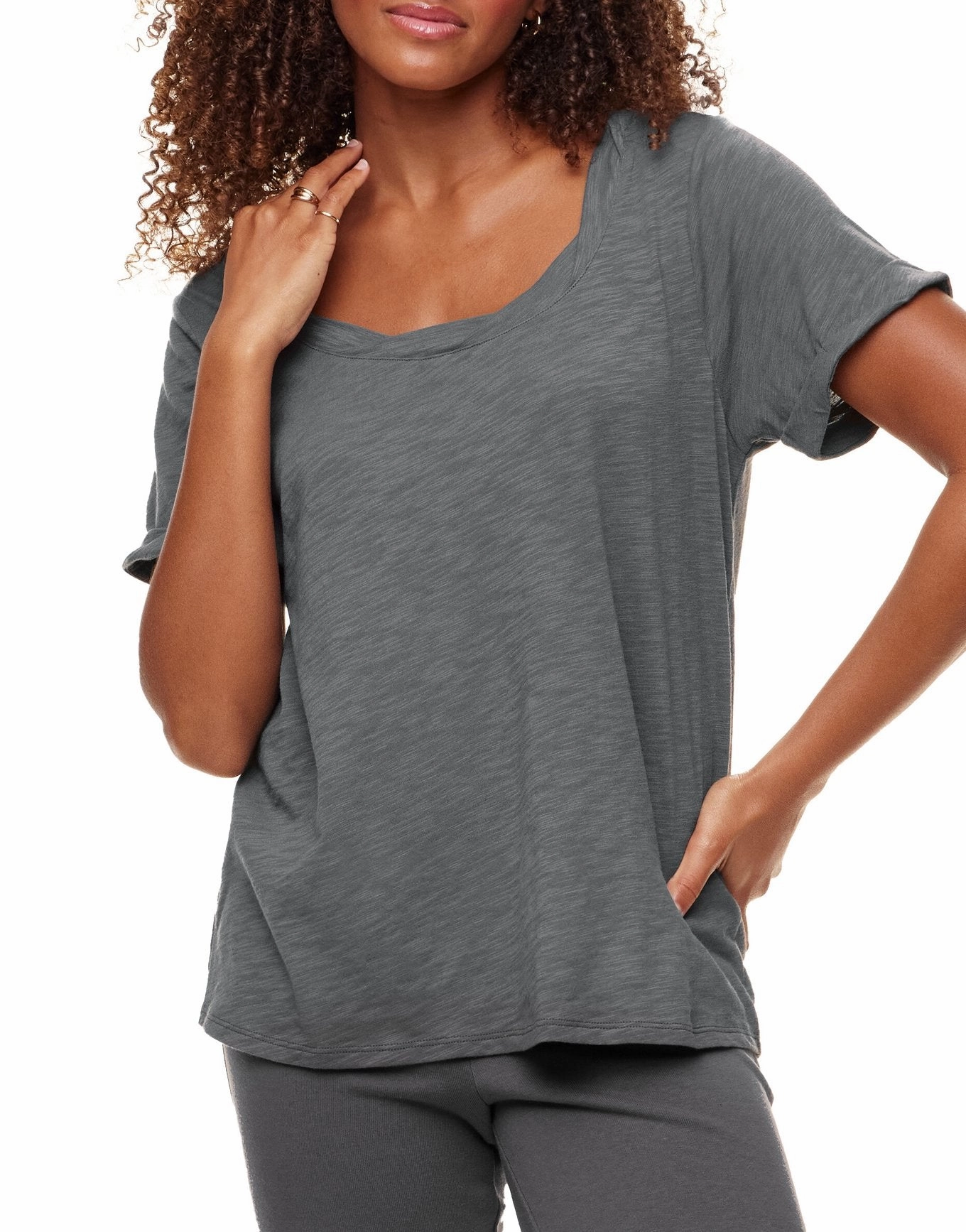 QuickDry Technology Flexible Stretch Fabric Gabriella Women's Cotton T-Shirt